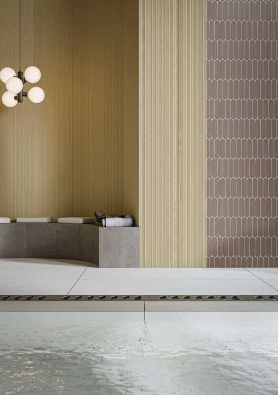Concept Surfaces_BELLA_Bianco, Luce Linear Deco, and Fiamma Oval Mosaic (2)